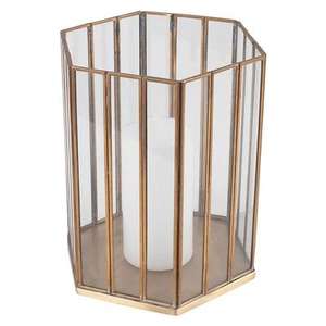 Farol de Vela de Metal y Vidrio de Forma Personalizada de Primera Calidad, Decoración Navideña para Interiores y Exteriores, Decoración del Hogar - Product Image 1