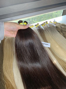 Cheveux vierges vietnamiens en vrac de qualité supérieure, lisses, 1 kg, couleur foncée, texture naturelle, pour la fabrication de perruques, pour la coloration - Product Image 5