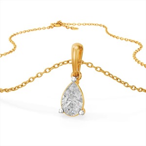 Wholesale IGI Certified Lab Grown Diamond Pear Shape Solitaire <b>Pendant</b> Necklace 18K Rose <b>Gold</b> Women Fine Jewelry Factory Price - Product Image 2