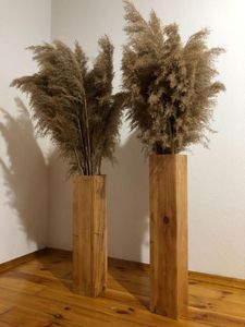 Handcrafted Boho <b>Mini</b> <b>Vase</b> Unique Abstract Form Art Acacia Wood Hand Carved Customizable Size Wall Sign Flower Pot - Product Image 5