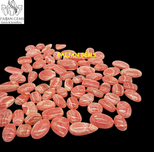 Cabujón de piedras preciosas sueltas de rhodochrosita natural, cabujón de cristal pulido de todos los tamaños para joyería, fabricación de colgantes, piedras preciosas de forma mixta - Product Image 2