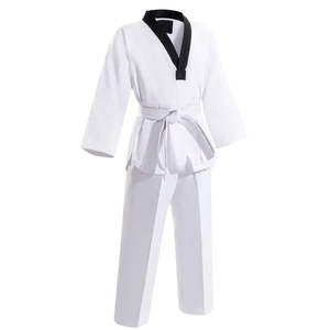 Uniforme de Taekwondo de Alta Calidad para Adultos Unisex, Poliéster/Algodón, para Entrenamiento de Artes Marciales, Pantalones con Cintura Elástica, Ligero - Product Image 5
