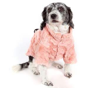 Abrigo de Lujo para Mascotas en Color Rosa Visón, Ropa de Diseño para Mascotas - Product Image 2