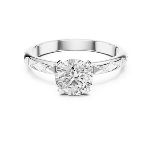 1.50 CT Round Brilliant Cut Moissanite Solitaire <b>Ring</b> 925 Sterling Silver <b>Dainty</b> Engagement <b>Ring</b> Minimalist Wedding Promise <b>Ring</b> - Product Image 1