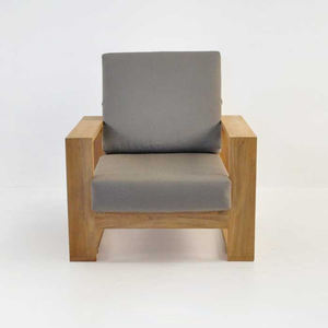 Chaise de canapé minimaliste en bois de teck de la collection Ramayana, mobilier de salon parfait pour l'extérieur et l'intérieur - Product Image 5