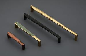 Elegant Dual Tone Zinc Alloy Furniture Handles Antique Bronze Sage Green Knurled Cabinet Bar <b>Pulls</b> Retro Kitchen Cupboard <b>Drawer</b> - Product Image 2