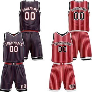 Custom Personalized Sublimation Printed Basketball Jersey <b>Shorts</b> Set Breathable Moisture-Wicking Eco-Friendly Pink Black Team - Product Image 4