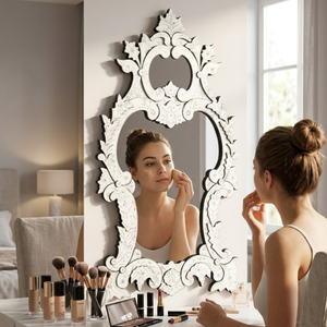 Espejo Decorativo de Pared Estilo Barroco Veneciano |   Espejo Decorativo de Estilo Antiguo de Lujo para Sala de Estar, Vestíbulo de Hotel y Decoración de Interiores del Hogar - Product Image 3