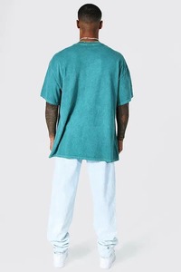 เสื้อยืดโอเวอร์ไซส์ทรงบ็อกซี่ แขนสั้น ผ้าคอตตอนหนานุ่ม สไตล์ลำลอง สตรีทแวร์ ลายกราฟิก สำหรับผู้ชาย - Product Image 3