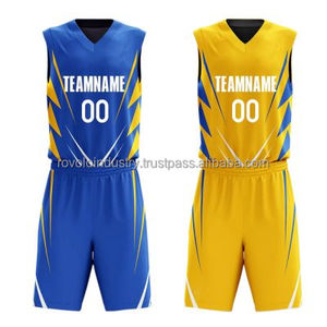 Wholesale Custom Clothing Sublimation Basketball Uniform Breathable Plus Size Team Set Top Selling <b>Cheap</b> Price - Product Image 4