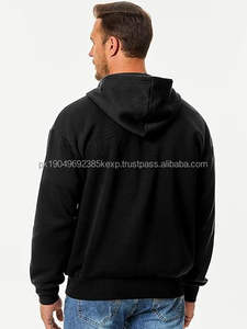 High Puff Printing Heavyweight Cotton Men'S Hoody Oversized Custom Print Luxury Pullover Cotton Custom <b>Hoodies</b> zipper up - Product Image 4