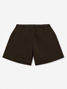 Pantalones Cortos de Tela Arrugada Marrón para Hombre, Ligeros, Cintura Elástica, Corte Relajado, Esenciales para el Verano, Ropa Deportiva - Product Image 3
