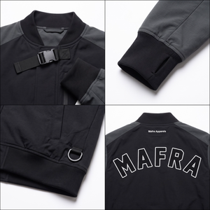 OEM Techwear Waterproof Ripstop Nylon Varsity <b>Jacket</b> with Customizable Badge and <b>Sherpa</b> Lining - Product Image 4