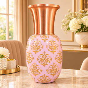 Carafe à eau en cuivre massif en forme d'ananas avec motif floral pour la maison, le bureau ou comme cadeau – Pichet en cuivre - Product Image 6