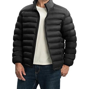 Unisex North-Face Black Puffer Jacket High Quality Winter Cotton Bomber Jacket Casual Style Stand Collar 100% Nylon to Keep <b>Warm</b> - Product Image 2