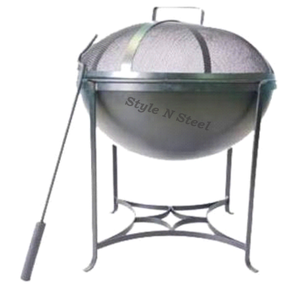 Brasero Moderno de Hierro con Pintura Resistente al Calor, Diseño Independiente, Calentador Exterior para Leña/Carbón - Product Image 1