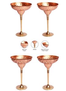 Vasos de cobre de espesor uniforme, vasos metálicos para agua, jugo, cócteles, duraderos, reutilizables, para cocina, comedor y bebidas. - Product Image 6