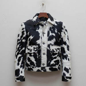 Chaqueta de Cuero Vacuno Personalizada de Alta Calidad para Hombre, Cuello Alto, Estampado Frontal, Invierno, Teñido Liso, Reversible - Product Image 5