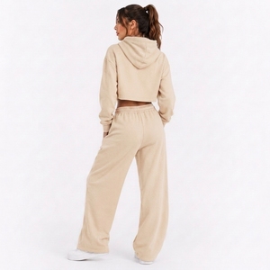 Womens Relaxed Lounge Clothing Set Long Sleeve Sweatshirt And Soft Pants For Everyday Casual Comfort - Product Image 2