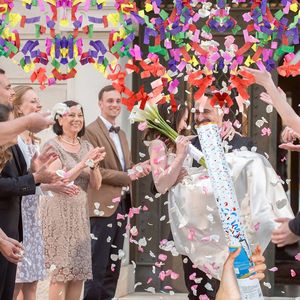 Fiore Circolare Serie Macaron 40CM Multicolore con Design HP Illuminante per Feste di Compleanno - Product Image 2