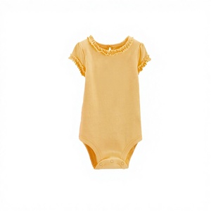 Ensemble de vêtements pour bébé en coton biologique GOTS OCS, combinaison en bambou, fabricant OEM ODM pour nouveau-nés en Inde - Product Image 1