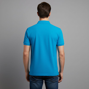 เสื้อผู้ชายคุณภาพสูง ผ้าฝ้ายถัก 100% สีพื้น พร้อมสกรีนโลโก้แบบ DTF แห้งเร็ว ระบายอากาศได้ดี แขนสั้น - Product Image 6