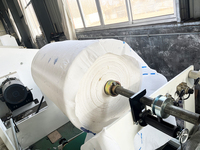 Ligne de production entièrement automatique de bandes de papier blanches jetables à volants pour le cou, pour salons de coiffure et barbiers