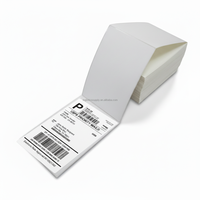 Étiquettes en papier thermique direct autocollantes sans BPA, résistantes à l'huile, rectangulaires, impression par transfert thermique sur rouleau, utilisation logistique/épicerie