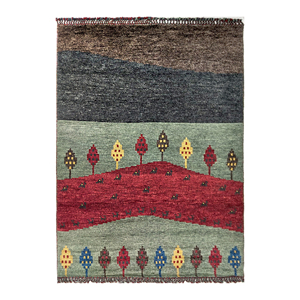 Ocean Art Collection Premium Quality Wool/Cotton Kilim Handknotted Cut Pile Rug Eco-Friendly Washable Medium Thick Medallion - Product Image 1