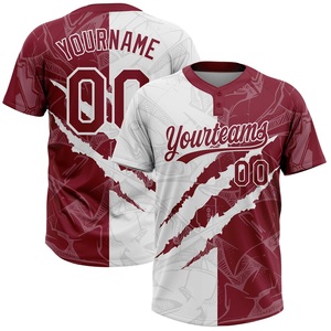 ซื้อเลย! เสื้อซอฟต์บอลชายสำหรับทีมของคุณ พิมพ์ลายแบบ Sublimation ระบายเหงื่อได้ดี แขนสั้น ทรงปกติ สำหรับผู้ใหญ่ ชุดทีม - Product Image 2