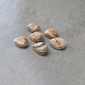 Pierre précieuse de qualité AAA+ en jaspe biscuit, taille facetée en forme de poire, calibrée pour la fabrication de bijoux, toutes tailles disponibles - Product Image 2
