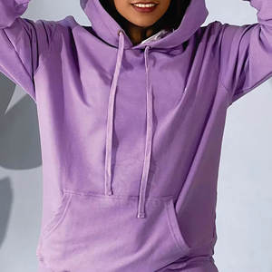 Sweat-shirt à capuche doublé en satin unisexe, streetwear décontracté pour hommes et femmes, en coton doux, à porter au quotidien - Product Image 5