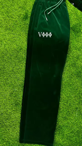 Custom Logo High Quality <b>Velour</b> Suits Zip up High Fashion Men Sport Tracksuit Polyester Windbreaker Streetwear Tracksuit - Product Image 6