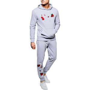 Survêtement d'hiver décontracté pour homme, à capuche, brodé, sur mesure, anti-plis, léger, respirant, écologique, haute qualité - Product Image 1