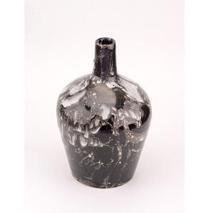 The Midnight Eclipse Ceramic <b>Vase</b> Elegant Design Handcrafted Ceramic Indian Flower <b>Vase</b> <b>Unique</b> Home Decor Tabletop Made in India - Product Image 1