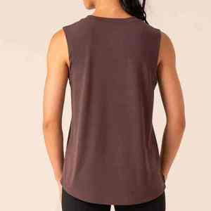 Wholesale New Arrival <b>Top</b> Quality Material 100%Cotton Made Women Gym Tank <b>Tops</b> Casual Fitness Breathable - Product Image 5