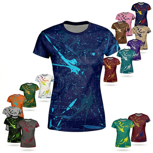 Camiseta Deportiva de Manga Corta para Yoga, Fitness y Running, Diseño Estampado Completo, Secado Rápido y Transpirable, para Hombre y Mujer - Product Image 1