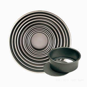Deep Side Non-toxic <b>Cake</b> <b>Tins</b> 6 <b>Inch</b> Round <b>Cake</b> Mold Black Aluminum Alloy Material for Wedding Birthday Baking Oven Safe - Product Image 4