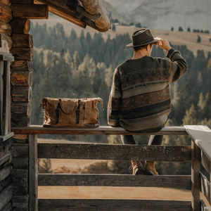 Bolsa de Viaje de Lona y Cuero Impermeable, Bolsa de Fin de Semana, Equipaje de Mano, Bolsa de Gimnasio, Gran Capacidad, Clásica LCTB-0042 - Product Image 3