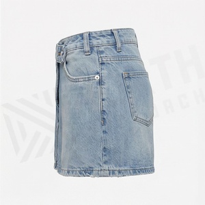 Mini-jupe chic pour femme, style Y2K, imprimé tendance, short en jean skinny, collection Printemps-Été, vêtement de qualité supérieure - Product Image 3