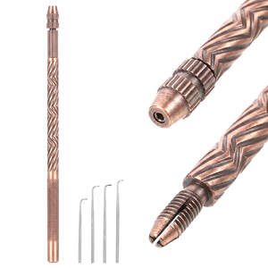 Kit de porte-aiguilles de ventilation en acier inoxydable, 4 tailles, micro-aiguilles en acier, outil professionnel pour la fabrication de perruques frontales en dentelle - Product Image 1