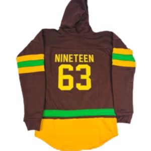 Sweat-shirt à capuche Iota Phi Theta Hockey Marron Doré – Vêtement grec haut de gamme pour fraternité – Pull élégant unisexe - Product Image 2