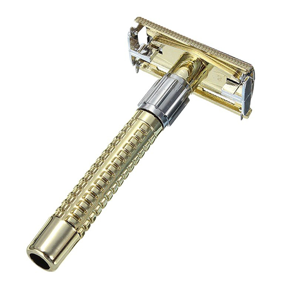 Rasoir professionnel à lame unique en acier inoxydable, personnalisable, pour rasage humide, pour hommes - Product Image 1