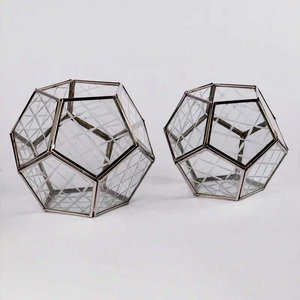 2026 Latest Designer Glass Geometric Shape <b>Hurricane</b> Candle Holder for Home and Events Decoration - Product Image 4
