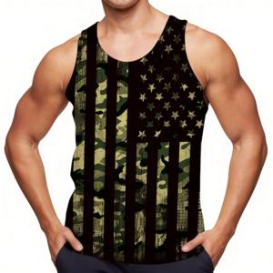 Tops de fête sexy unisexes pour hommes, style européen et américain, sportifs, écologiques, en maille tricotée Spandex/Coton, à col ras du cou et à détails brillants - Product Image 3