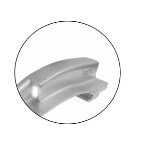 Macintosh Integra Corps chromé mat |   Ensemble de laryngoscopes à fibres optiques pédiatriques et pour adultes |   Ensemble de 7 lames avec manche - Product Image 6