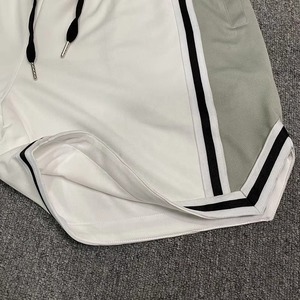 Pantalones Cortos Deportivos de Malla para Hombre, 100% Poliéster, Sólidos, Casuales, Ecológicos, Antiarrugas, de Secado Rápido, Transpirables, con Bolsillos para Entrenamiento y Running - Product Image 3