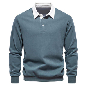 Chemises polo pour hommes en tissu tricoté sur mesure, taille adulte, dernier design, bonne qualité, couleur unie, avec votre propre logo - Product Image 2