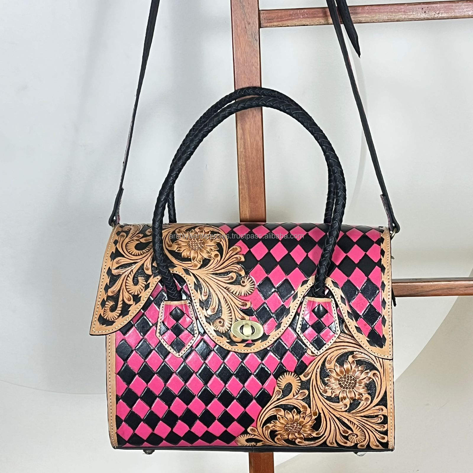 Black & Pink Checkered