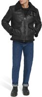 Veste bomber en cuir épaisse et chaude pour homme, fermeture éclair, coupe-vent, parka d'hiver, grande taille, veste en cuir de pilote B1 B2 pour homme